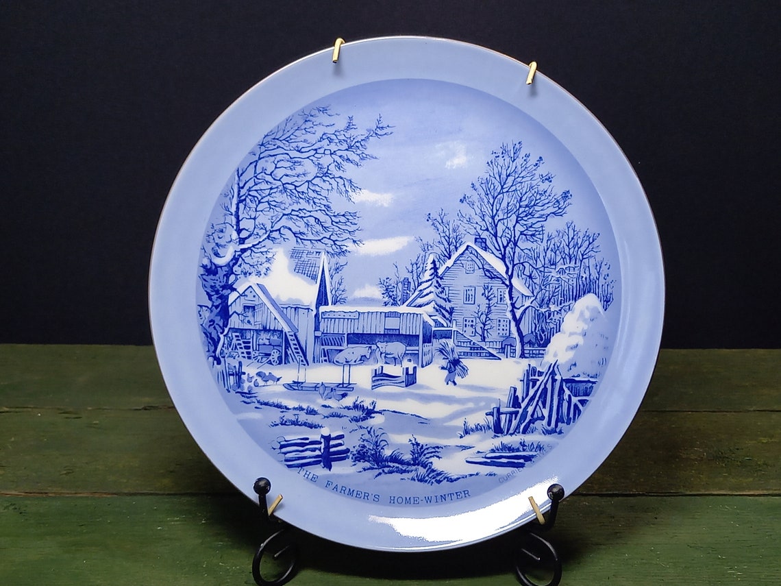 Vintage Decorative Display Plate Made in Japan the Farmers Etsy
