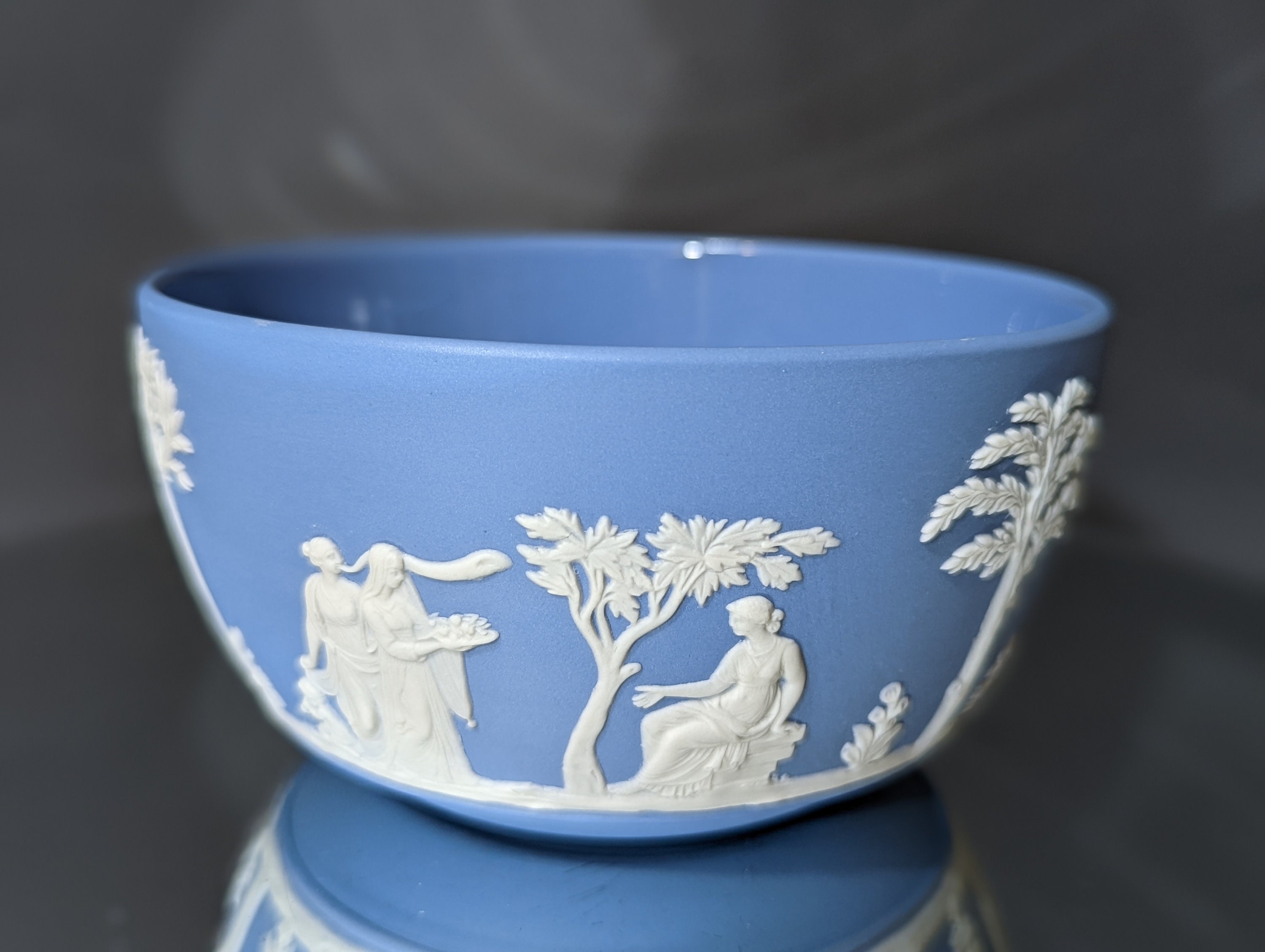 Collectibles Rare Vintage Wedgwood Jasperware White on Pale Blue ...
