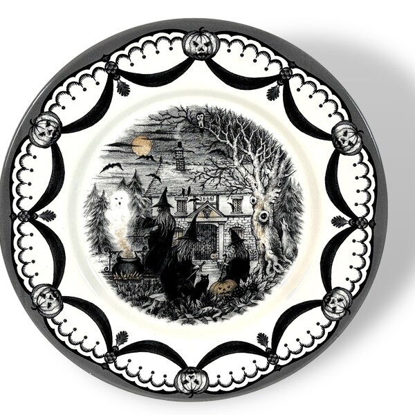 Royal Stafford Dinner Plate  / Steampunk / Halloween