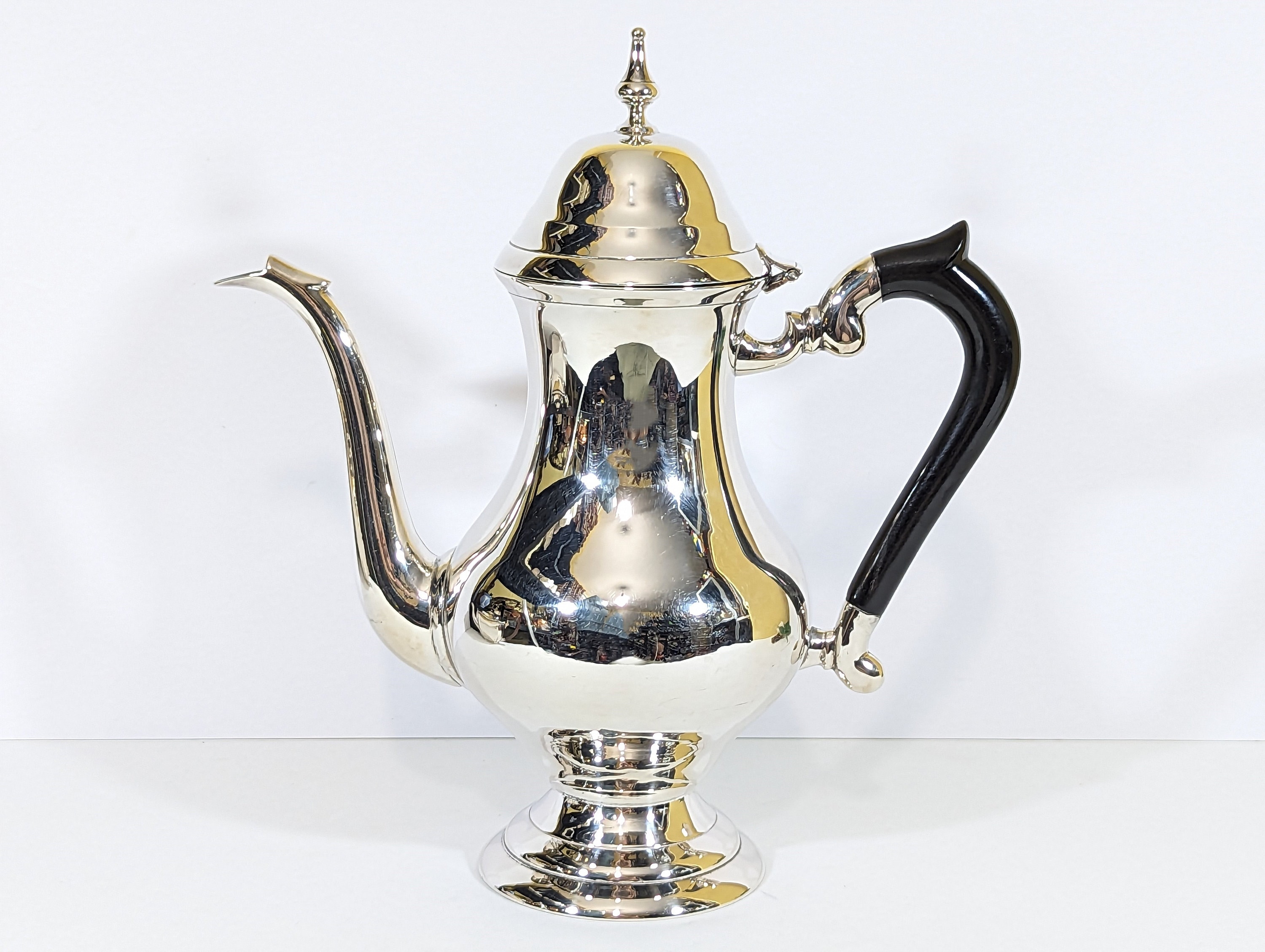 Vintage silver coffee pot cheap