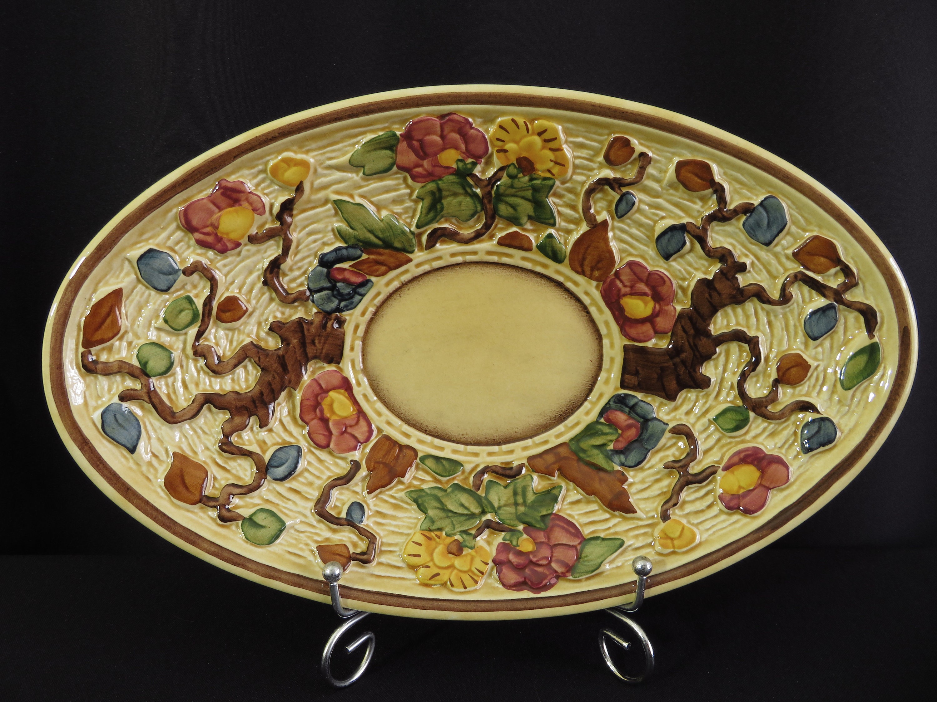 Vintage Oval Plate H.J. Wood indian Tree Pattern Hand Etsy