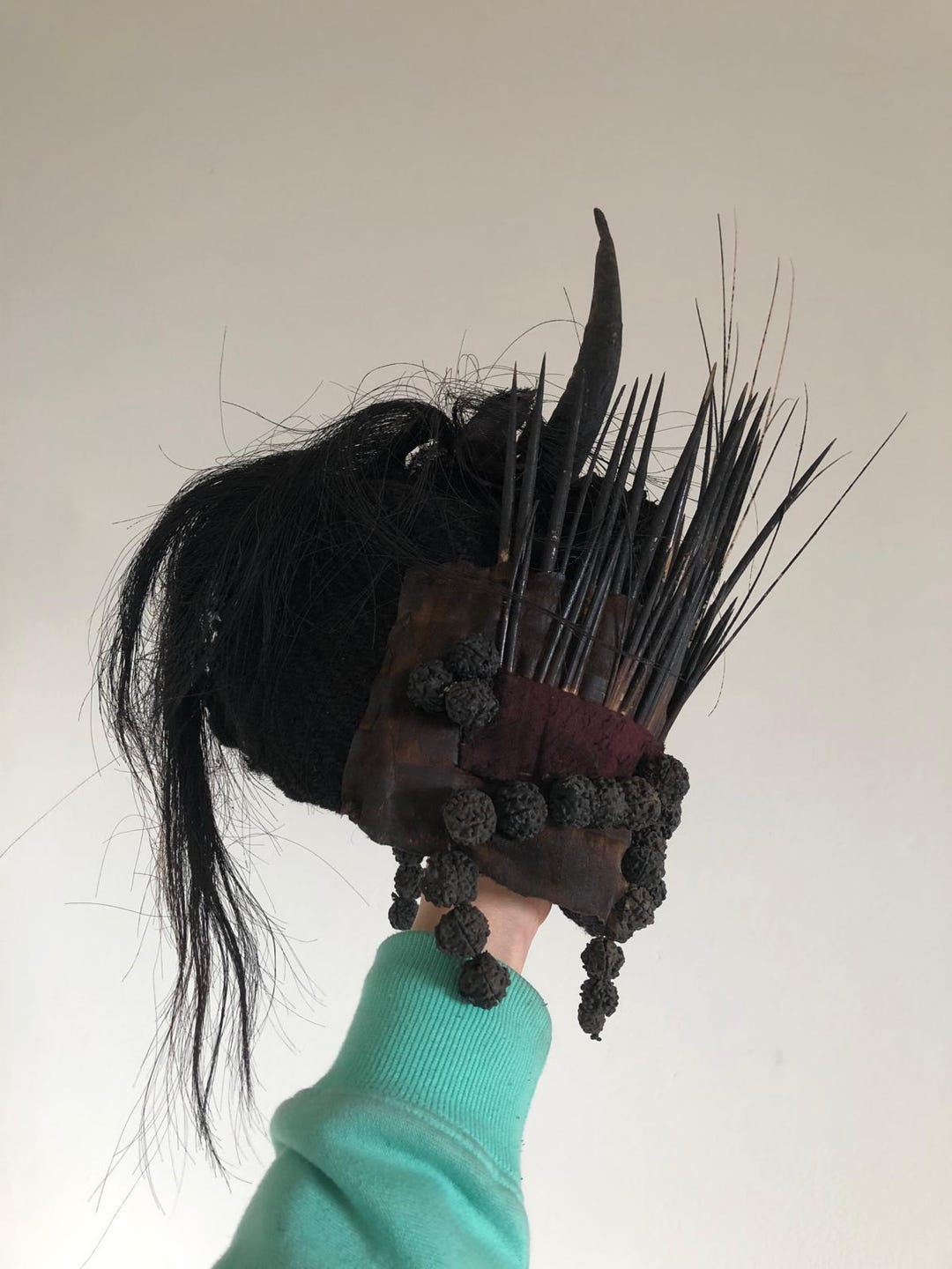Authentic Ritual Shamanic Crown, Once Owned by a Jankry Bonpo Shaman ...