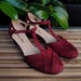 Women Swing Dance Shoes Sugar bordeaux suede handmade by Harlem Shoes