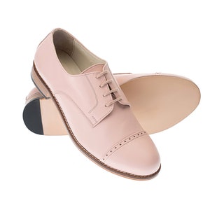 California in Pink Leather | Unisex Swing Dance Shoes | Vintage Shoes | Customized | Harlem Shoes