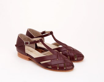 Summer in Bordeaux Leather | Women Swing Dance Shoes | Vintage Shoes | Customized | Harlem Shoes