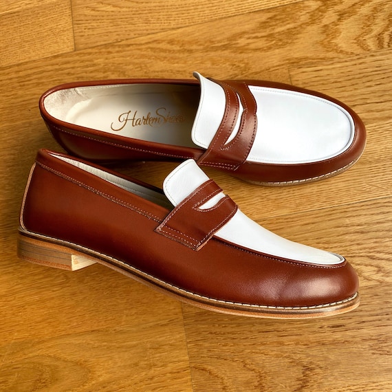 Men Casual White Shoes Driving Loafers