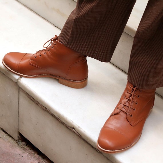 Brown clearance derby boots