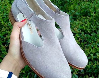 Milan in Gray Suede | Women Swing Dance Shoes | Vintage Shoes | Customized | Harlem Shoes