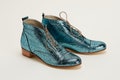 Smooth Boots in Blue Stone Suede | Women Swing Dance Shoes | Vintage Shoes | Customized | Harlem Shoes product logo