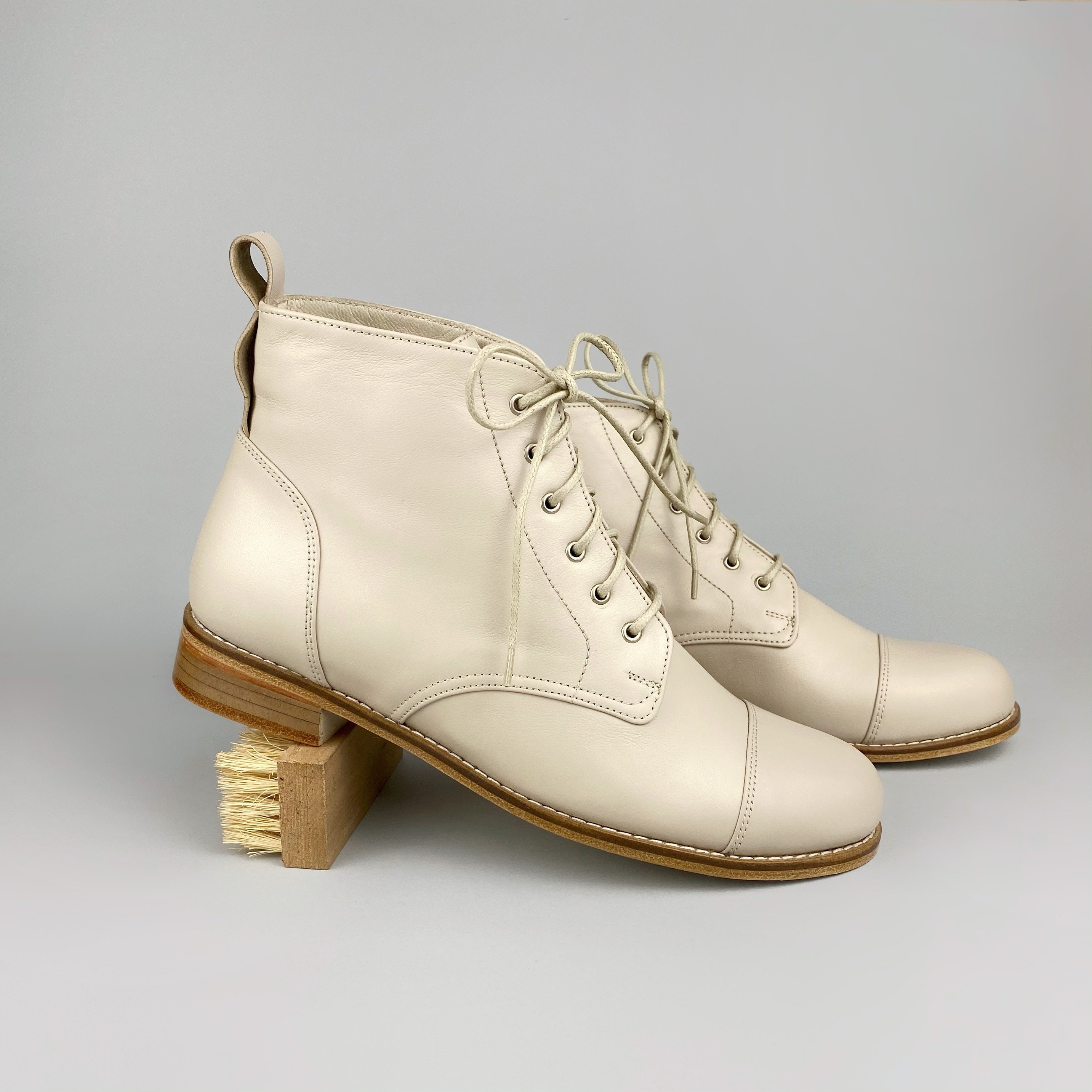 70s Wavy Platform Sole Leather Oxford Vintage Men Retro Groovy Brown Shoe  7.5D