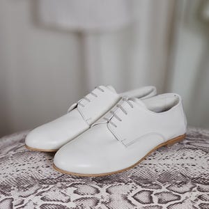 Frankie Soft in Broken White Leather | Unisex Swing Dance Shoes | Vintage Shoes | Customized | Harlem Shoes