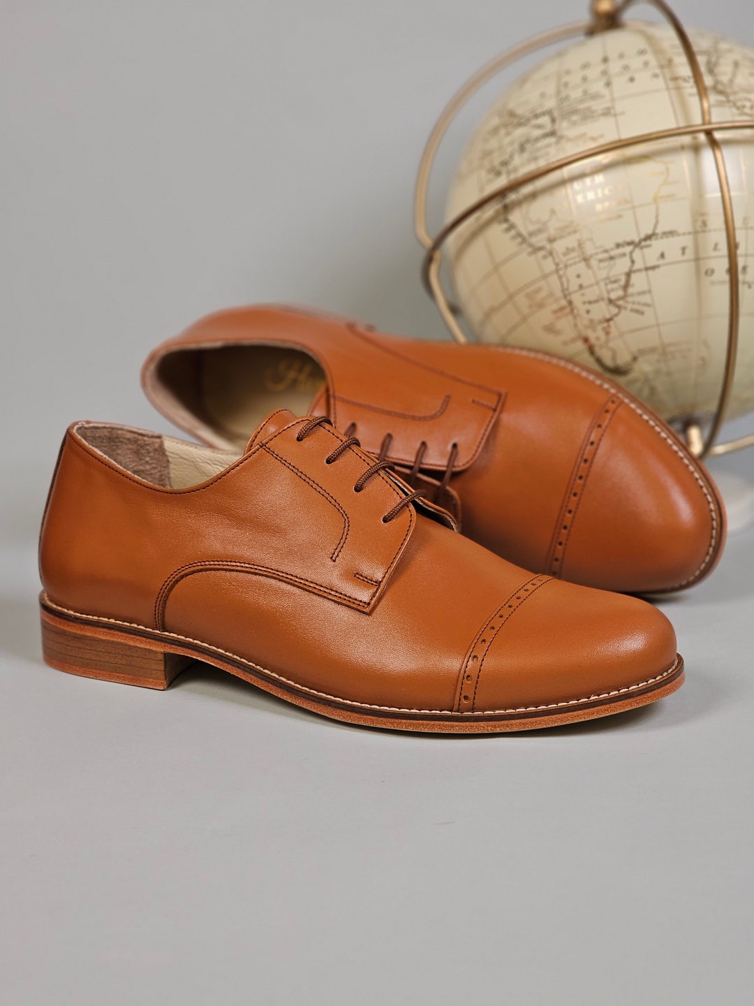 Ballo Con Te Scarpe Globo California In Pelle Marrone Chiaro