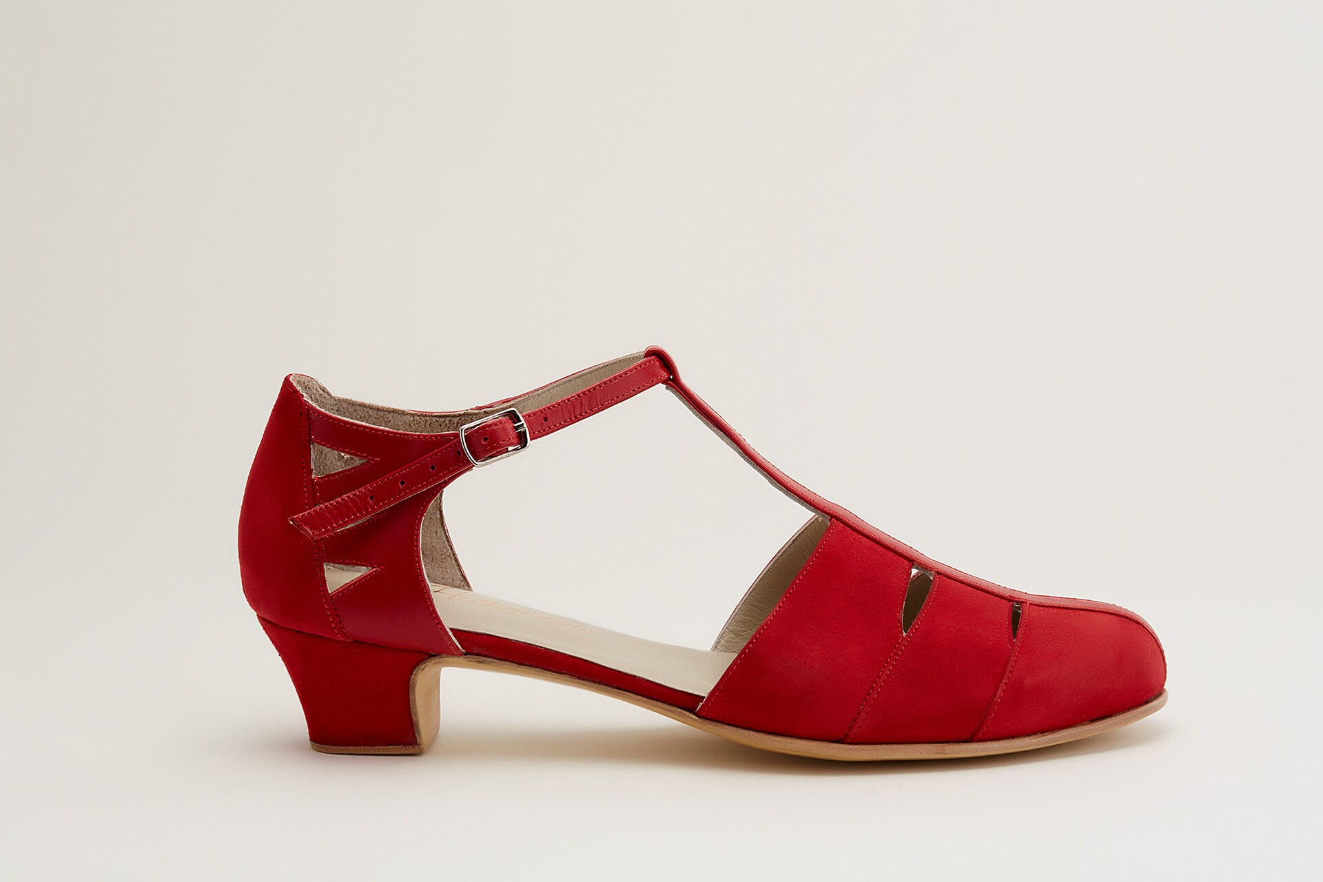 red ballroom dance shoes
