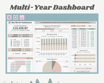 Multi-Year Wealth Dashboard - Google Sheets