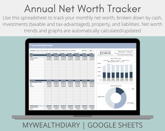 Net Worth Tracker - Google Sheets