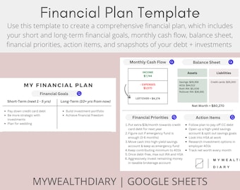 Financial Plan Template - Canva