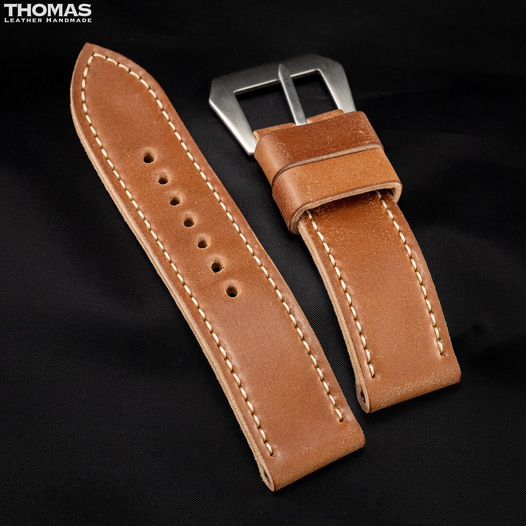 Custom Watch Shell MASTER 10 Shell Cordovan Custom Handcrafted Premium Leather Watch Strap ...