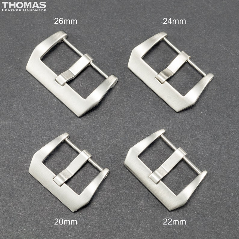 Brushed Screw-in Stainless Steel Buckle for Watch Strap image 3