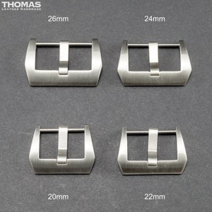 Brushed Screw-in Stainless Steel Buckle for Watch Strap image 2