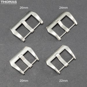 Brushed Screw-in Stainless Steel Buckle for Watch Strap image 4