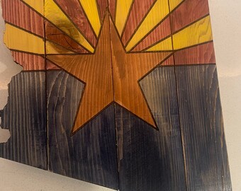 Arizona state shaped wall art
