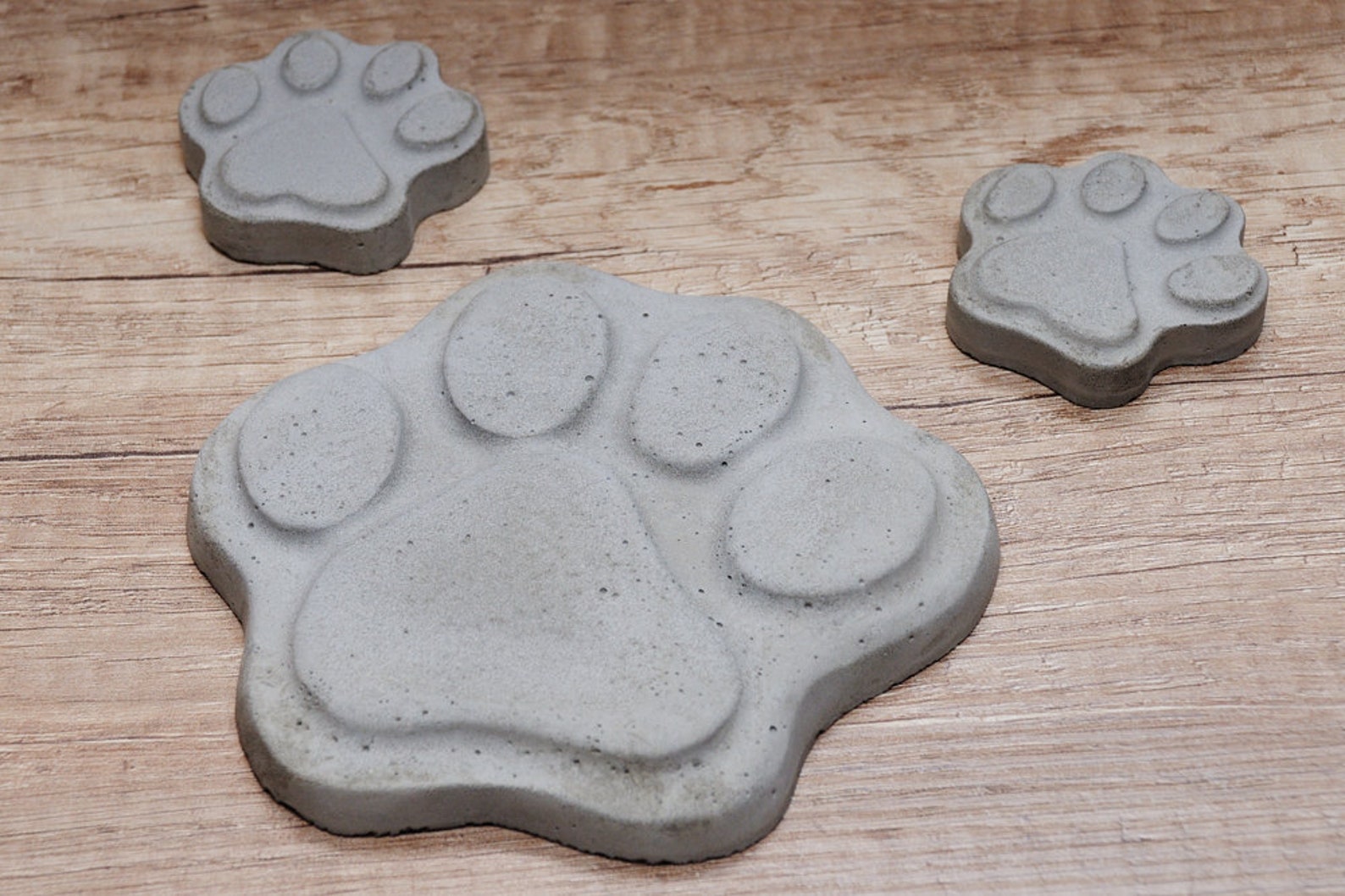 Dog paws 3pcs. made of concrete Etsy