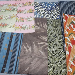 Japanese Chiyogami  Yuzen paper variety pack of 10 pieces