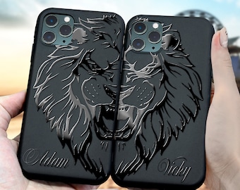 Couple phone case Lions iphone case