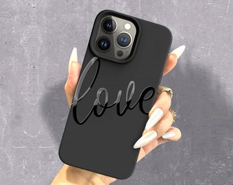 Love iphone case Couple phone cases iphone 15 14 13 12 11 pro max case Shockproof Phone Cover with Customised Name