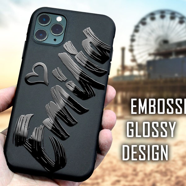 Personalized iPhone case Custom Phone case Name phone case Inıtıals iphone 11 12 13 pro max S22 Ultra  Holographic