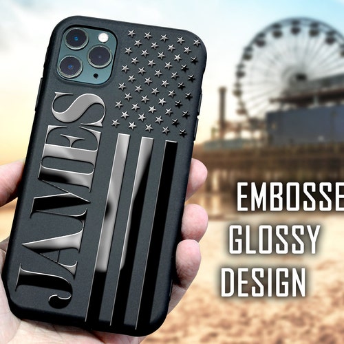 Personalized American Flag Iphone Case Name USA Phone Case Etsy