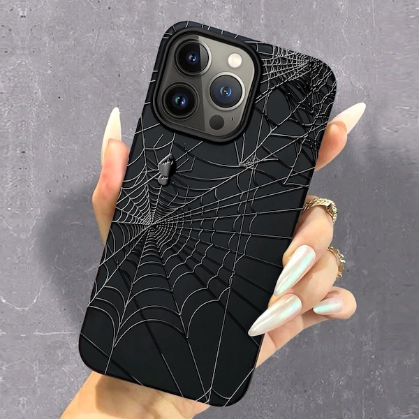 Spider Web Phone Case Halloween iPhone case Spooky phone case Arachne Creepy Gothic Goth