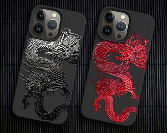 Dragon iPhone case Japanese art Phone case Anime phone case