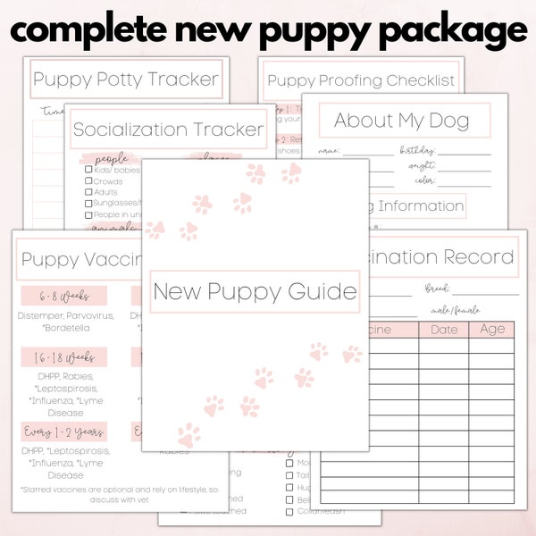 Complete Printable New Puppy Guide|