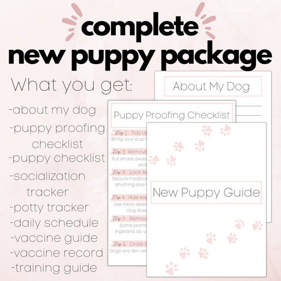 Complete Printable New Puppy Guide|