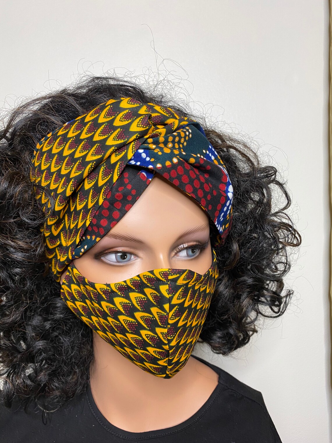 Headband 2 masks set Etsy