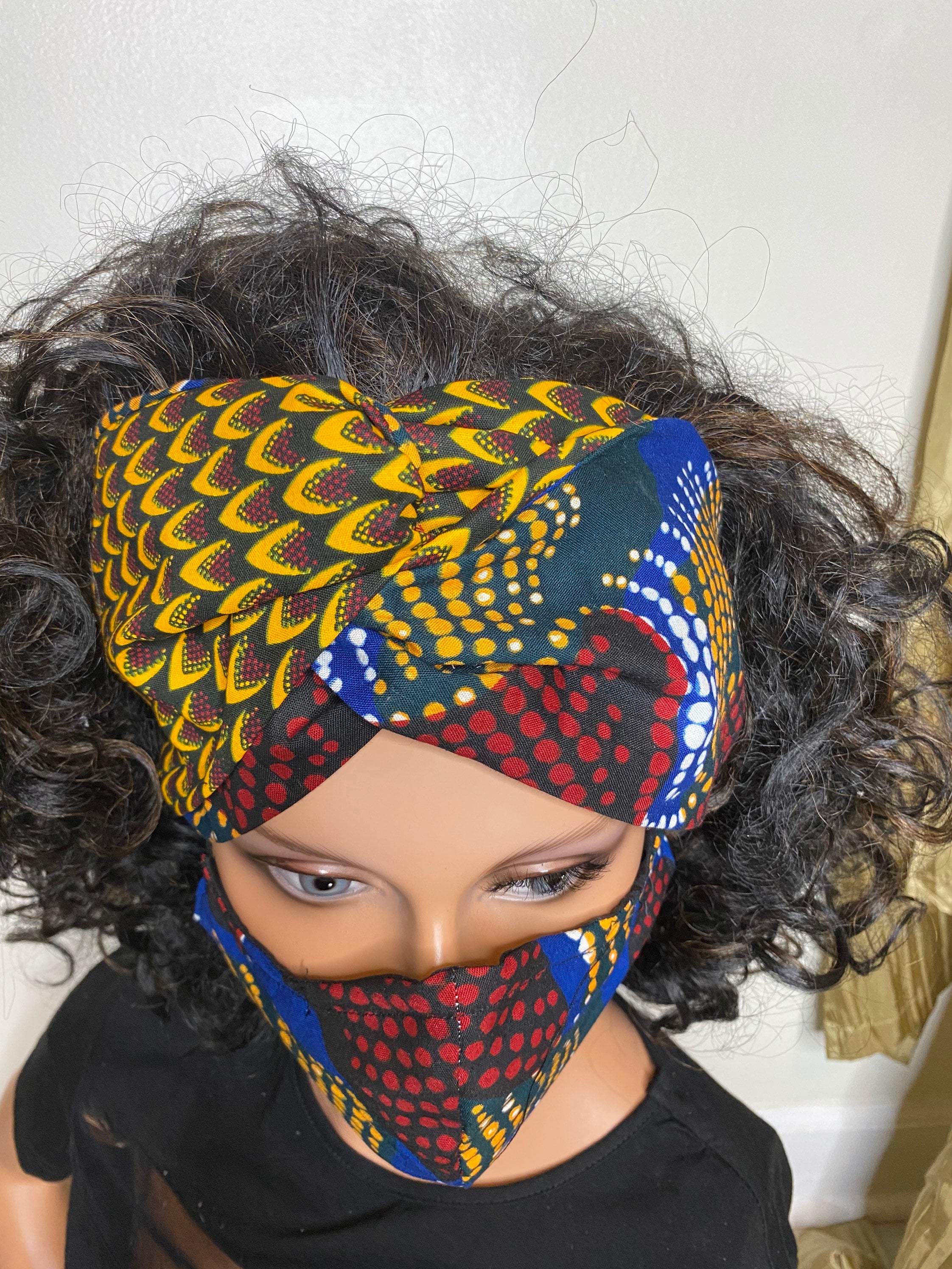 Headband 2 masks set Etsy