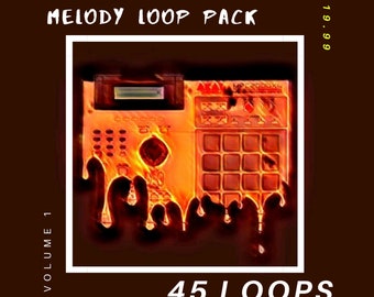 Melody Loop SAMPLE PACK  | 45 Sounds | Trap/ Rap/Hip Hop/EDM Melody Loop Kit