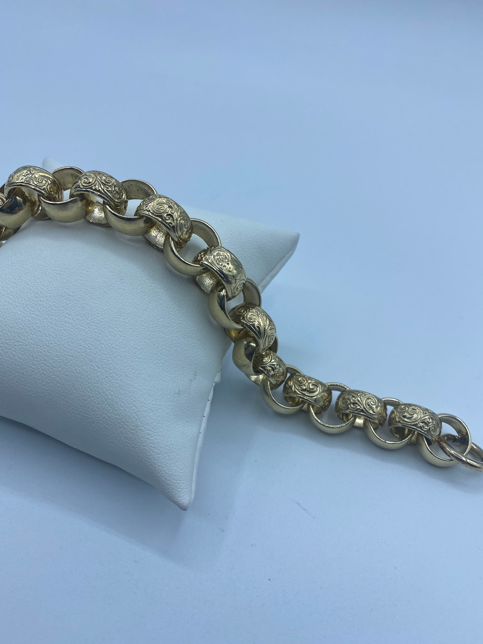 9ct Gold Men's Belcher Bracelet 8