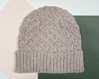 Merino Wool Cable Knit Hat PARSNIP