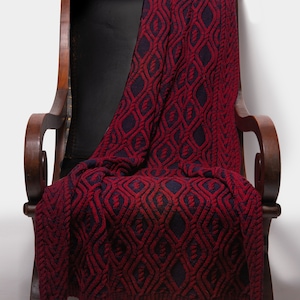 Cable Knit Merino Throw Blanket