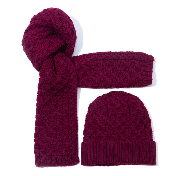 Knitted Cable Scarf Etsy