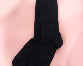 CASHMERE WOOL SOCKS Black women's size