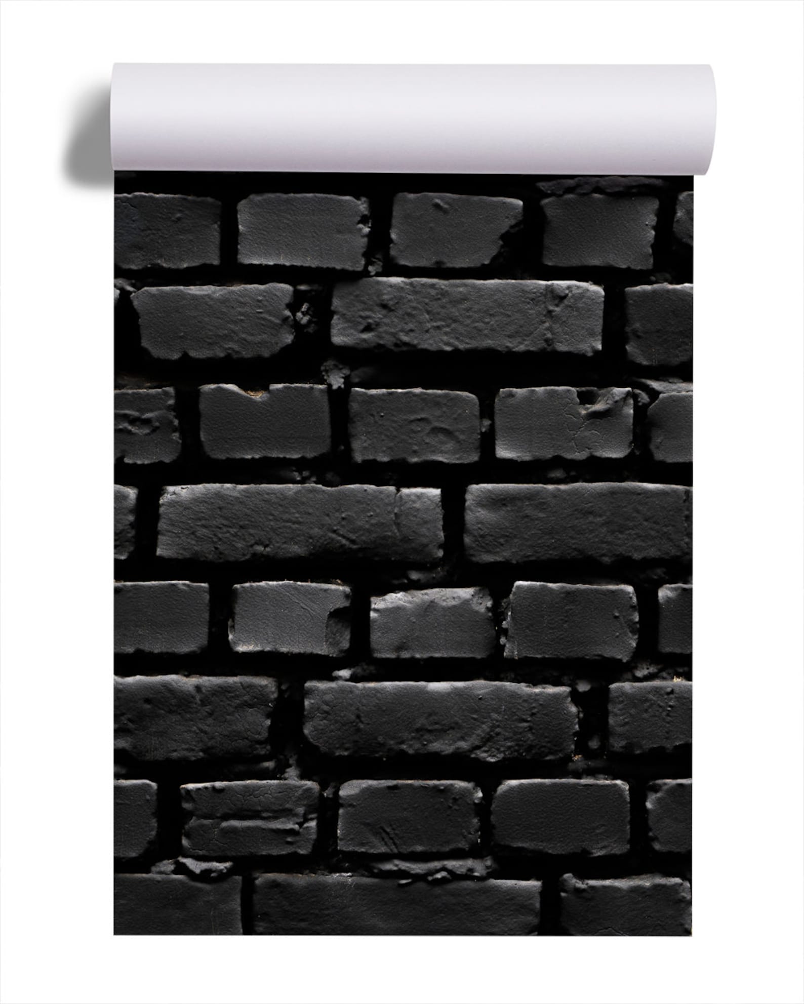 Black Brick Wall Photo Wallpaper Self Adhesive Peel & - Etsy