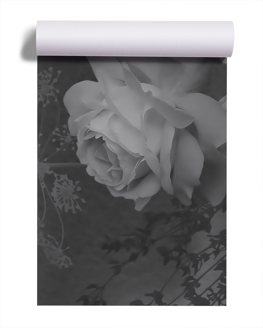 Black and White Vintage Floral Wallpaper Self Adhesive - Etsy