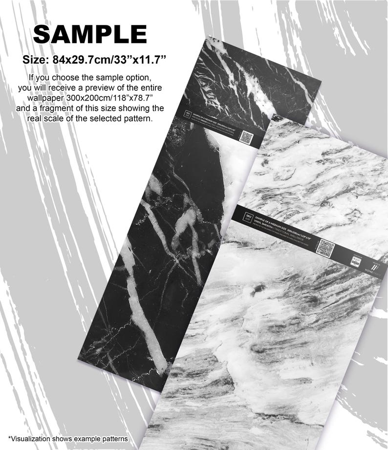 Papel pintado de mármol blanco, mural de pared de piedra natural, decoración del hogar, autoadhesivo o papel vinílico tradicional. SAMPLE