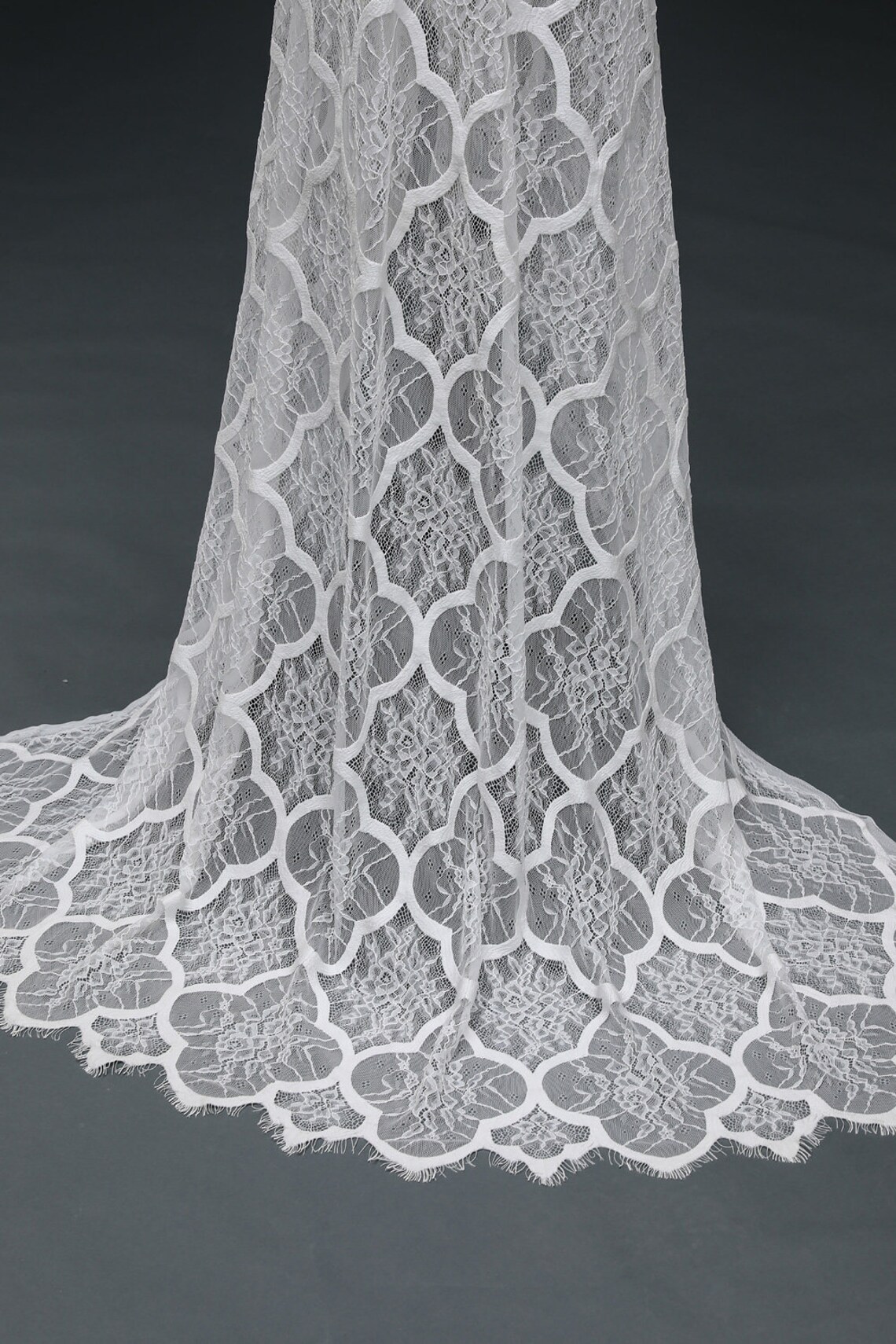 Wedding Lace Fabric Wedding Veil Lace Ivory Lace Fabric Etsy