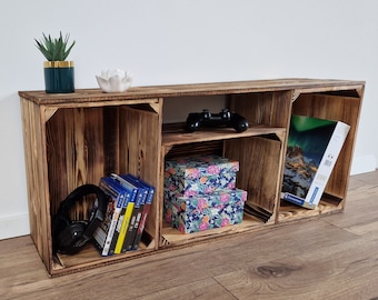 Wooden Chunky Rustic Handmade Furniture, TV Stand, Console Unit Made Of Wood