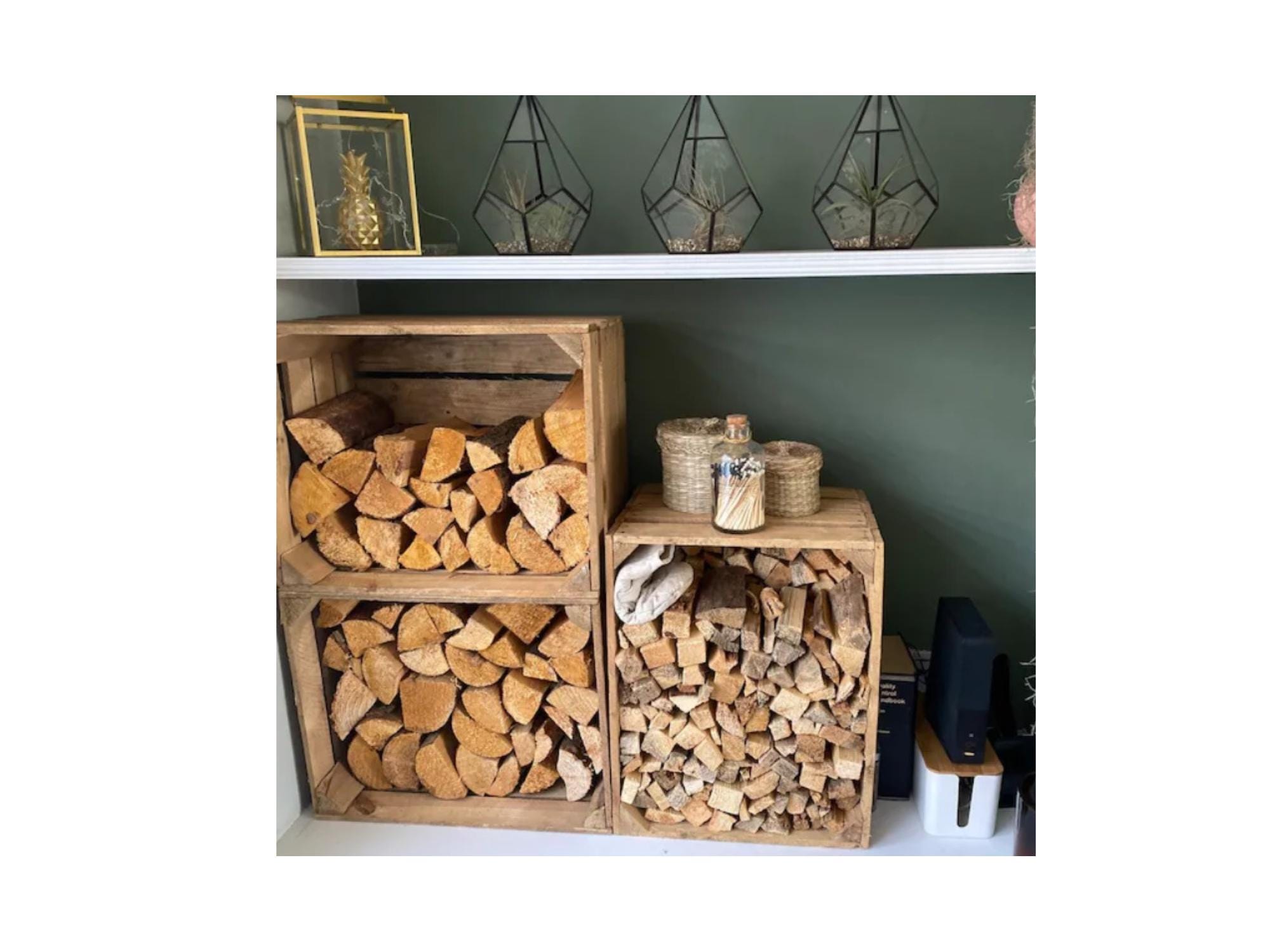Vintage Style Wooden Crates – Natural Storage Boxes - Etsy