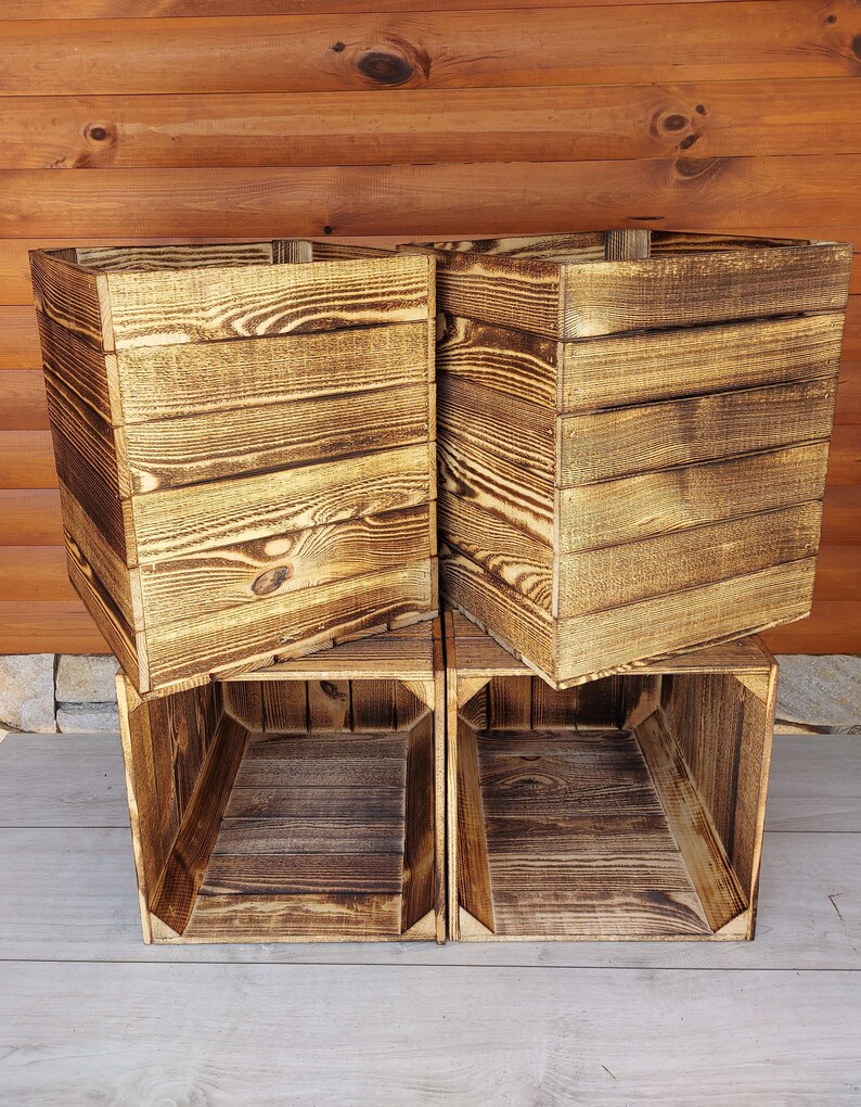 Wooden Kallax Crates 33x38x33 Storage Basket Natural or Etsy